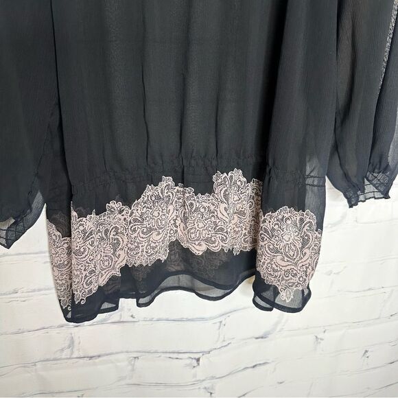 Apt 9‎ black sheer large top - Picture 3 of 5